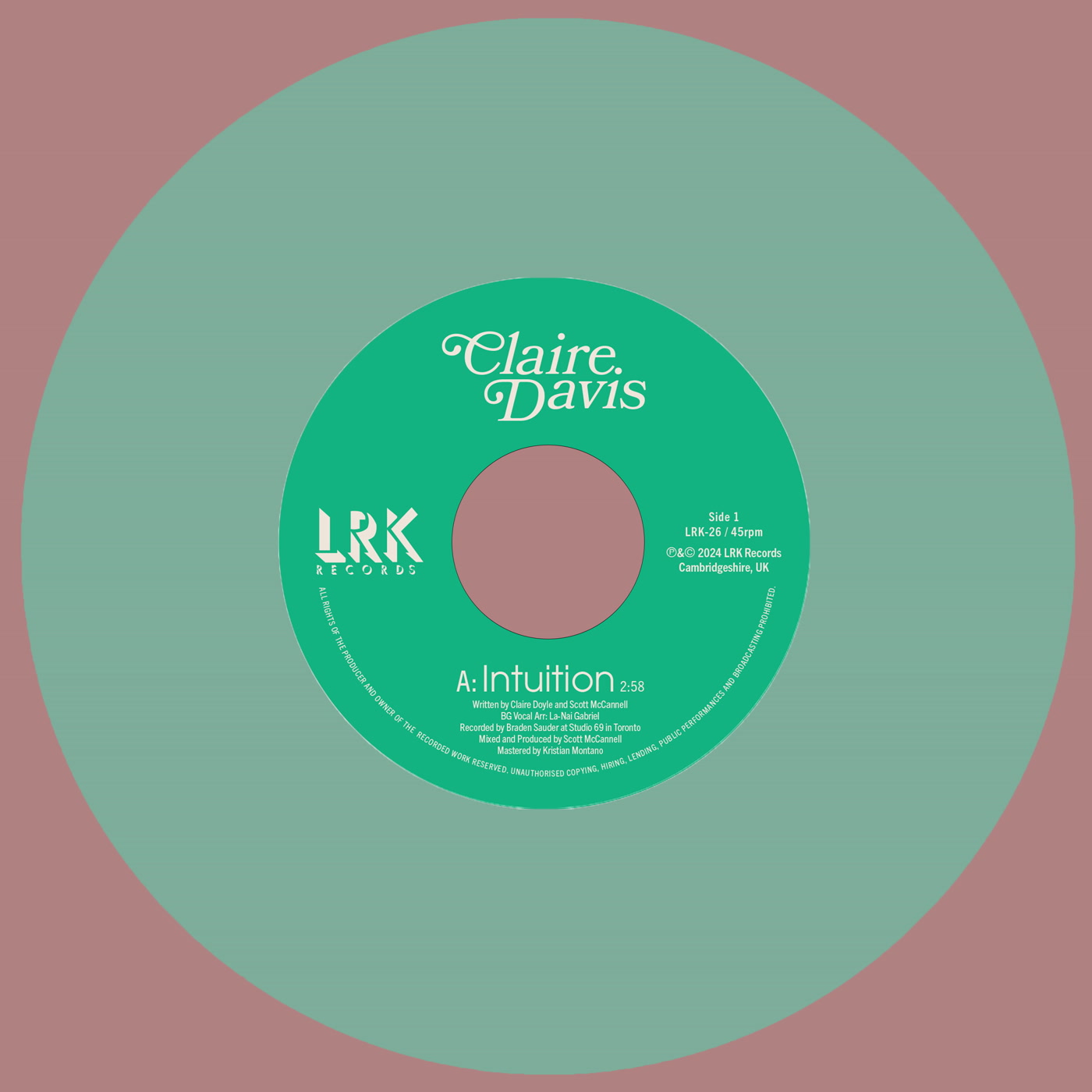 Claire Davis – Intuition / Get It Right (LRK Records)