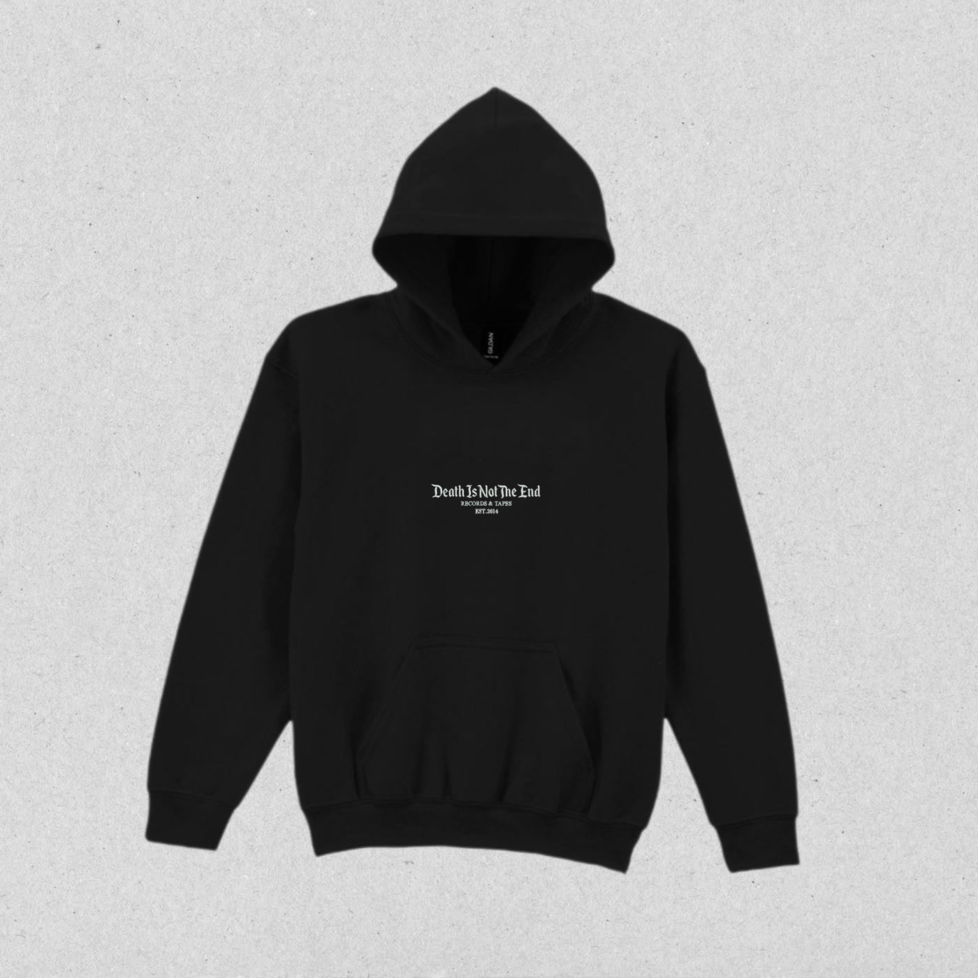 Death Is Not The End – Black Embroidered Logo Hoodie (Death Is Not The End)