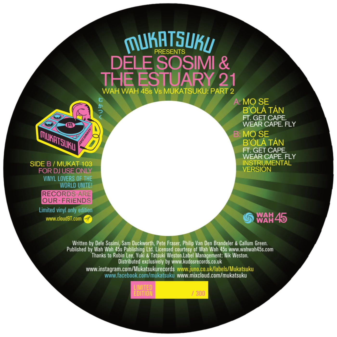 Dele Sosimi & The Estuary 21 – Mo Se B'ola Tan (feat. Get Cape. Wear Cape. Fly) (Mukatsuku)
