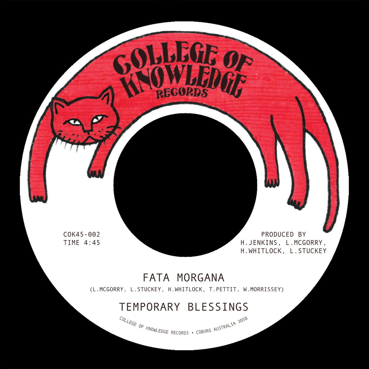 Temporary Blessings – Fata Morgana B/w Silence Leaves an Open Wound (College Of Knowledge Records)