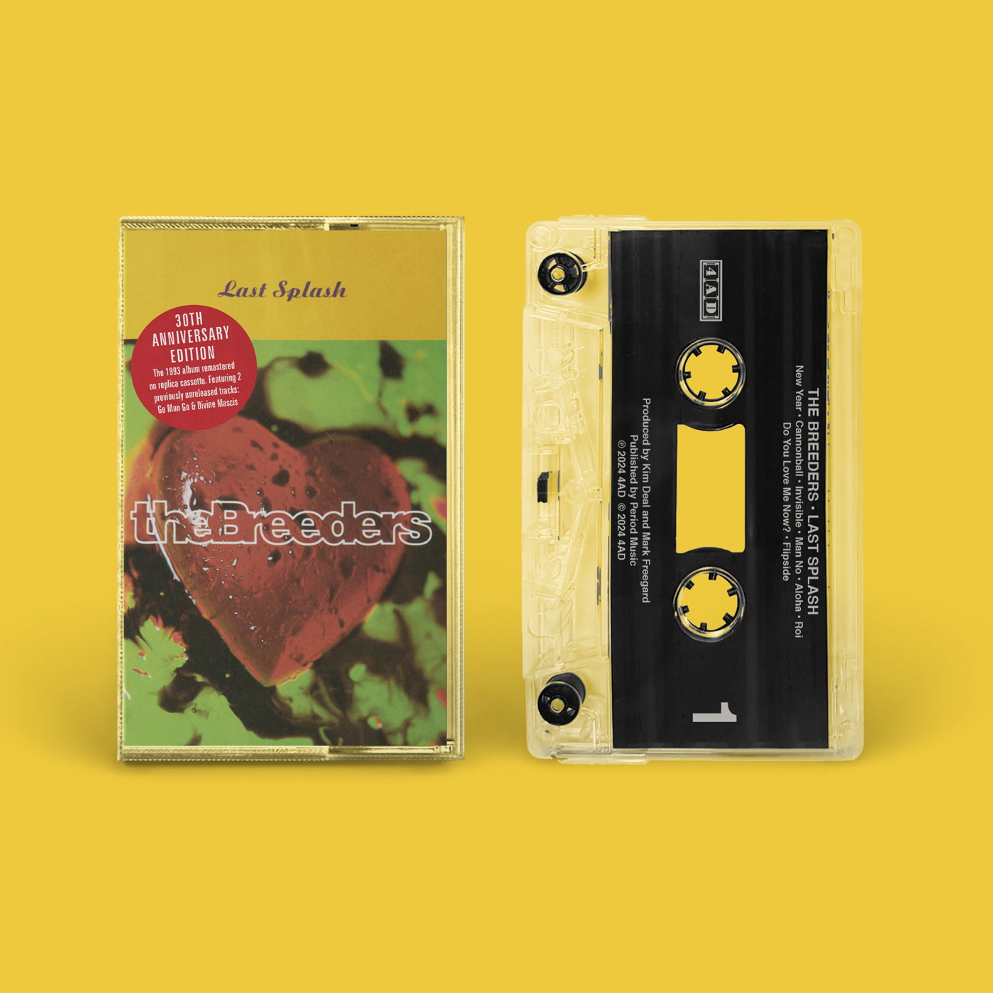 The Breeders – Last Splash (30th Anniversary)  Bandcamp Exclusive Cassette (4AD UK)
